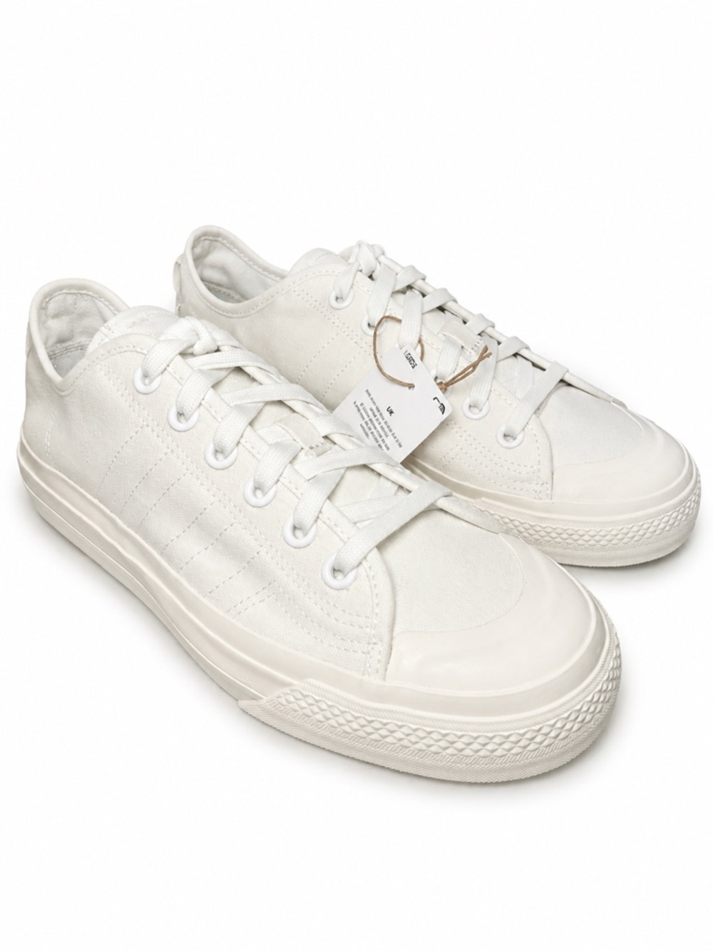 NWT Adidas Nizza RF White Canvas Sneakers Men’s 8 Women’s 9.5